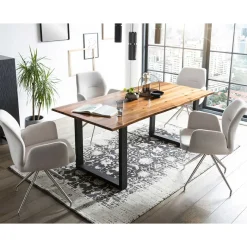 Best Esstisch Kombination modern - Ambruzian (fünfteilig) Sitzgruppe