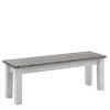 Best Esstischbank Mirandesca in Weiß Grau Sitzbank