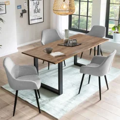 Sale Esstischgruppe im Modernen Wohnstil - Nikoba (fünfteilig) Sitzgruppe