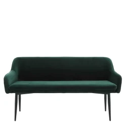 Clearance Esszimmer Bank in Dunkelgrün Samt - Laruis Sitzbank