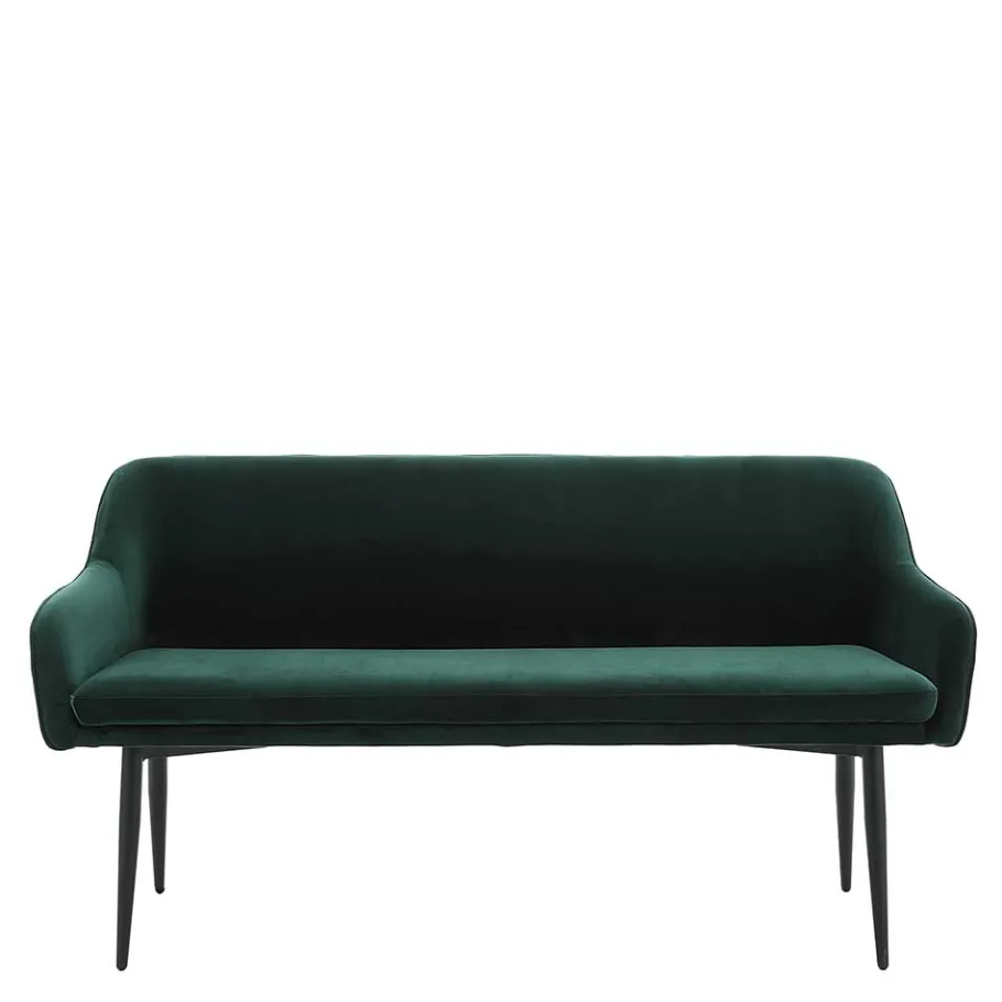 Clearance Esszimmer Bank in Dunkelgrün Samt - Laruis Sitzbank