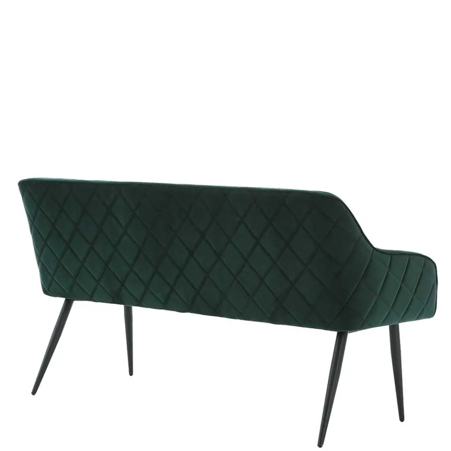 Clearance Esszimmer Bank in Dunkelgrün Samt - Laruis Sitzbank