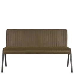 Outlet Esszimmer Bank mit Lehne in Oliv Grün Microfaser - Sorellas Sitzbank