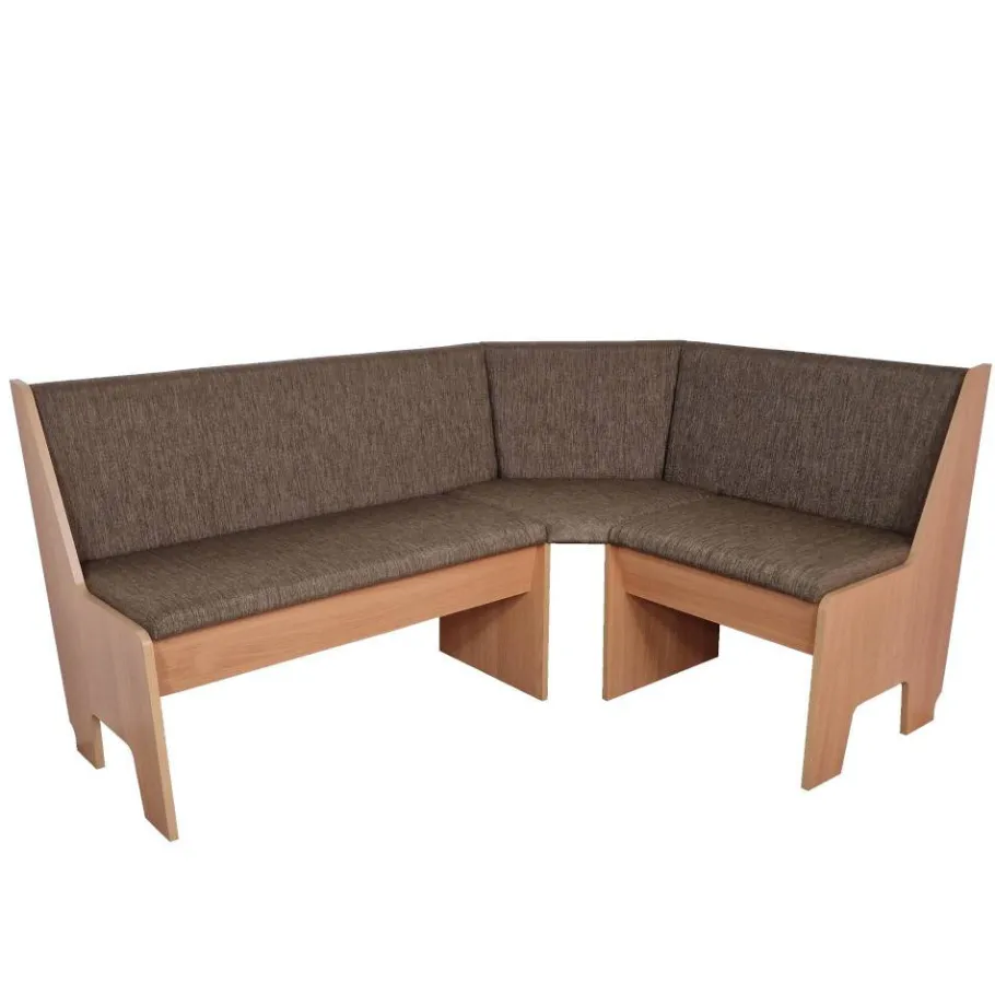 Sale Esszimmer Eckbank Gruppe in Braun - Virenzio (vierteilig) Sitzgruppe