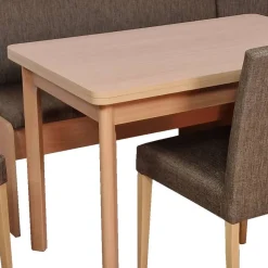 Sale Esszimmer Eckbank Gruppe in Braun - Virenzio (vierteilig) Sitzgruppe