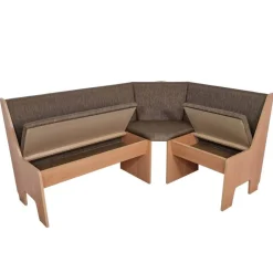 Sale Esszimmer Eckbank Gruppe in Braun - Virenzio (vierteilig) Sitzgruppe