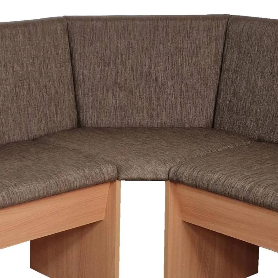 Sale Esszimmer Eckbank Gruppe in Braun - Virenzio (vierteilig) Sitzgruppe