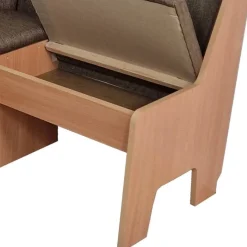 Sale Esszimmer Eckbank Gruppe in Braun - Virenzio (vierteilig) Sitzgruppe