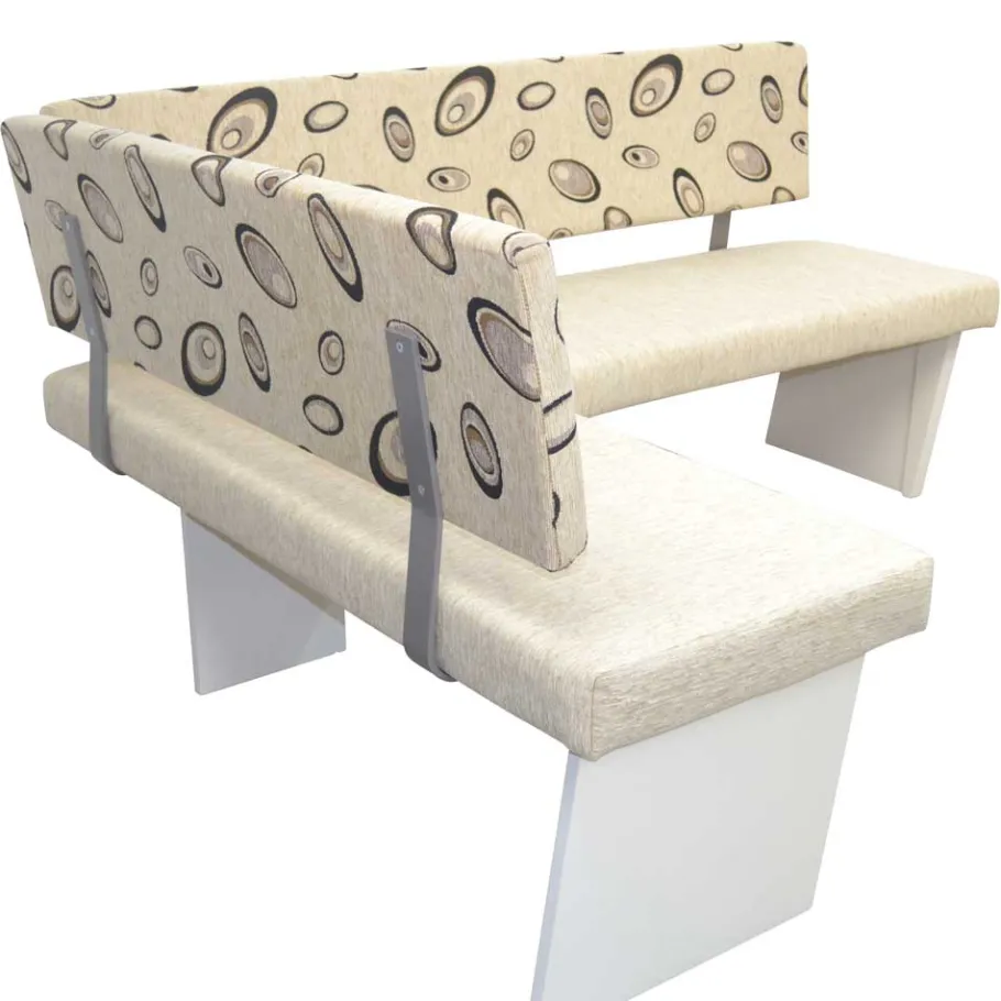Best Esszimmer Eckbank in Beigegrau und Weiß - Montuna Sitzbank