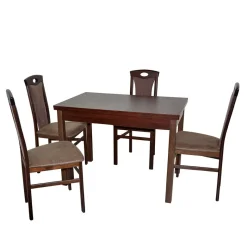 Best Esszimmer Einrichtung Essgruppe - Graphit (fünfteilig) Sitzgruppe