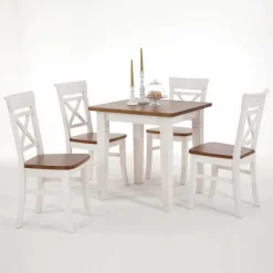 Sale Esszimmer Sitzgruppe Barlad im Landhausstil (fünfteilig) Sitzgruppe