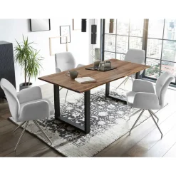 Best Esszimmer Sitzgruppe mit Drehstühlen - Brunion (fünfteilig) Sitzgruppe