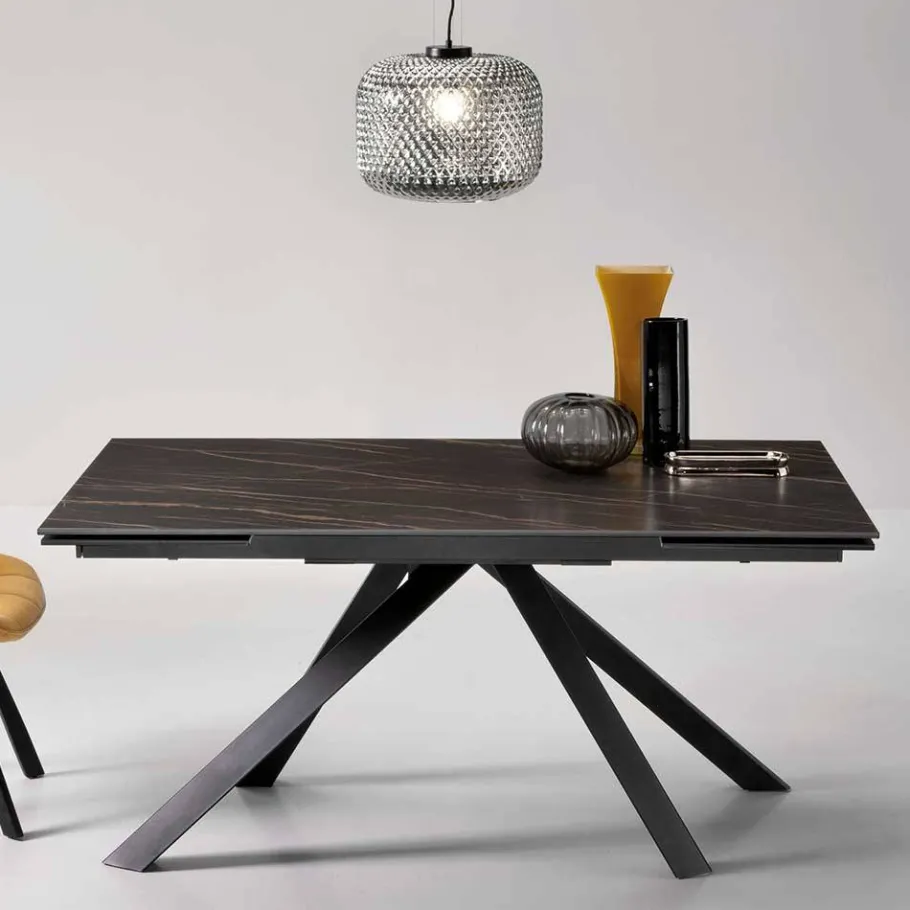 New Esszimmer Tisch mit Sinterstein Platte verlängerbar - Paulo Tische