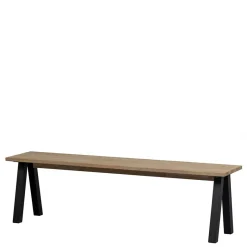 Best Esszimmerbank aus Eiche und Metall - Besi Sitzbank