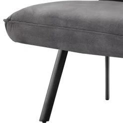 Best Esszimmerbank in Dunkelgrau Microfaser - Aturin Sitzbank