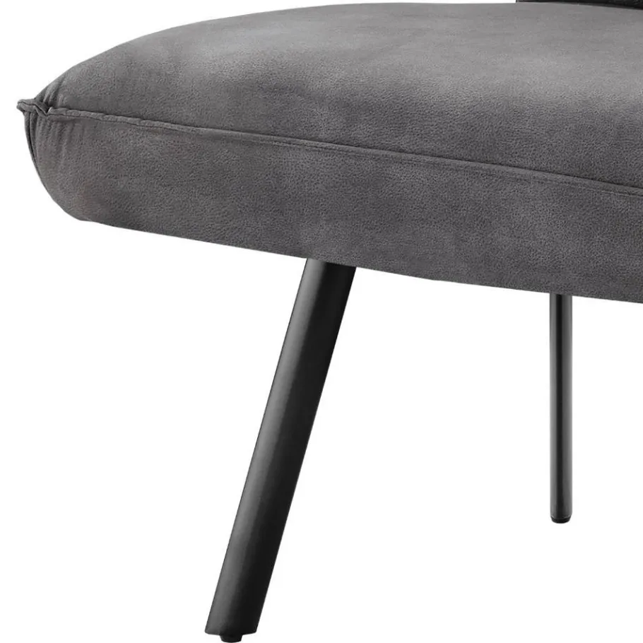 Best Esszimmerbank in Dunkelgrau Microfaser - Aturin Sitzbank