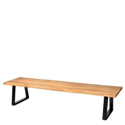 Outlet Esszimmerbank mit natürlicher Baumkante - Jessmine Sitzbank