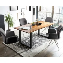 Outlet Esszimmergruppe mit vier Stühlen - Tresrin (fünfteilig) Sitzgruppe