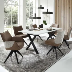 Sale Esszimmersitzgruppe inklusive sechs Stühle - Niam I (siebenteilig) Sitzgruppe