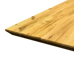 Outlet Esszimmertisch mit Schweizer Kante Eiche massiv - Jessen Tische