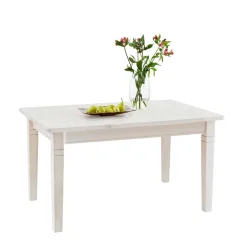 Online Esszimmertisch Onesti aus Kiefer Weiß Massivholz Tische