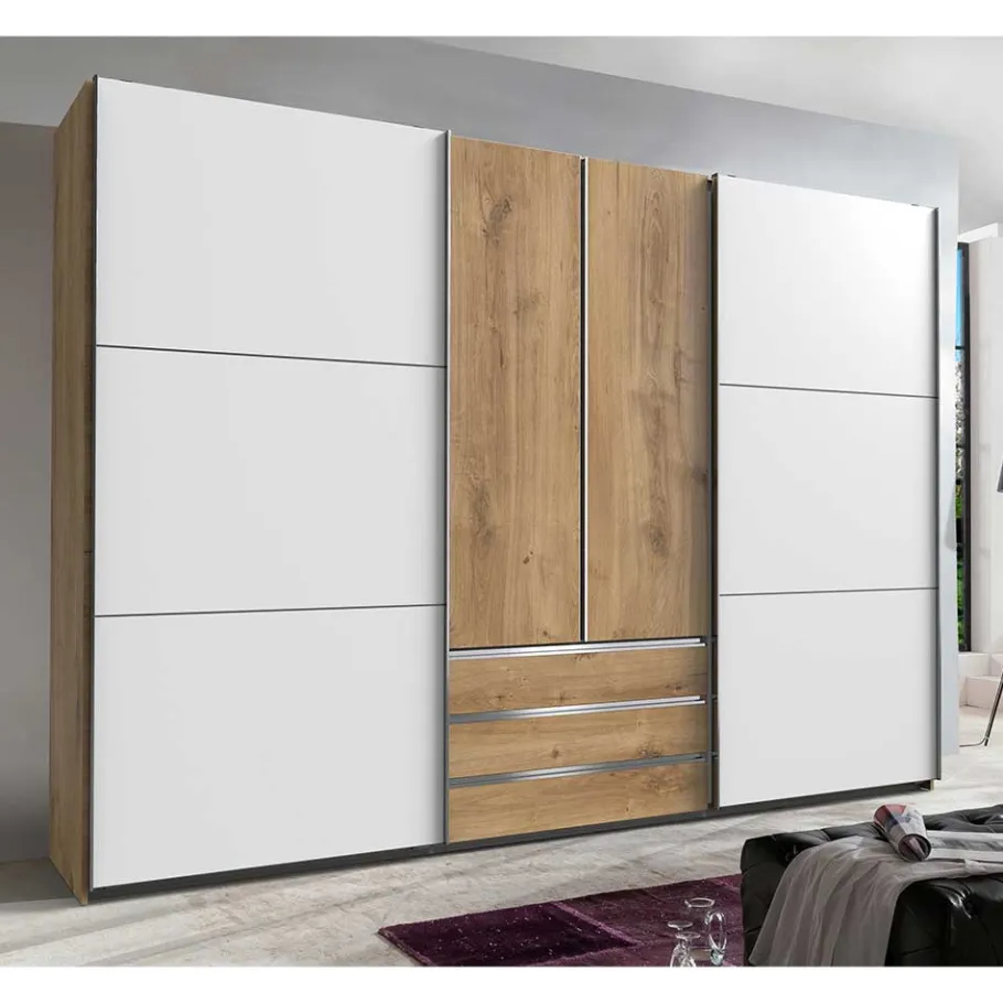 New Extravaganter Schlafzimmerschrank zweifarbig - Stufania Kleiderschränke|Schränke