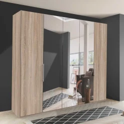 Sale Falttüren Kleiderschrank mit Spiegel - Zayun Kleiderschränke