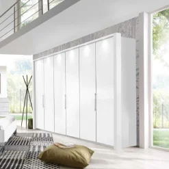 Outlet Falttüren Schlafzimmerschrank Donpiave in Weiß Kleiderschränke|Schränke