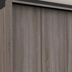 Best Falttürenschrank foliert in Holzoptik - Crenba Kleiderschränke