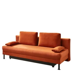 Best Federkern Klappsofa in Kupfer Velours - Sharkas Betten|Sofas