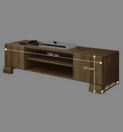 Best Fernsehmöbel Vaskov aus Wildeiche Massivholz Tv & Hifi-Möbel|Lowboards