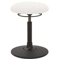 Best Flexibler Bürohocker in Weiß Kunstleder - Puerto Hocker