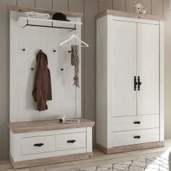 Best Flur Garderobe & Bank & Schrank - Nedita (dreiteilig) Garderoben