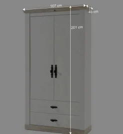 Best Flur Garderobe & Bank & Schrank - Nedita (dreiteilig) Garderoben