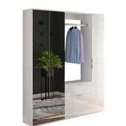 Best Flur Möbelblock kompakt 152x193x34 cm - Ejulia (dreiteilig) Garderoben