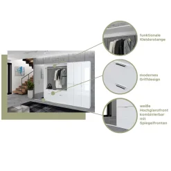 Best Flur Möbelblock kompakt 152x193x34 cm - Ejulia (dreiteilig) Garderoben