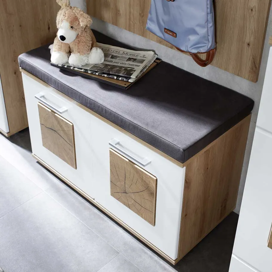 Outlet Flurbank für Schuhe 2-türig - Cluster Sitzbank