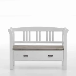 Best Flurbank Yoan in Weiß Grau Sitzbank