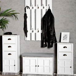 Clearance Flurgarderobe Liko II in Weiß Garderoben