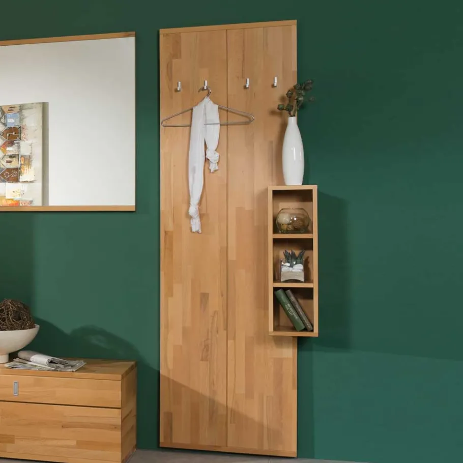Best Flurgarderobe Wislama aus Kernbuche Massivholz (zweiteilig) Garderoben