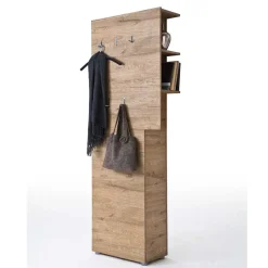 Clearance Flurgarderobenset Grasido in Weiß Hochglanz Eiche (dreiteilig) Garderoben