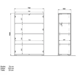 Flurmöbel Kombi modern - Cooking (dreiteilig) Garderoben