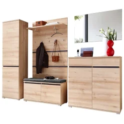 Best Flurmöbel Set Curelino in Buche (sechsteilig) Garderoben