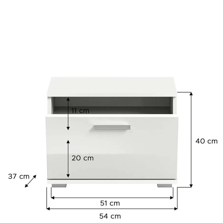 Best Flurmöbel Set in Weiß HG - Rugova (vierteilig) Garderoben