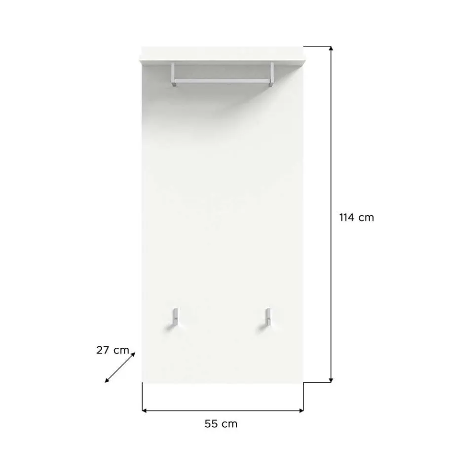 Best Flurmöbel Set in Weiß HG - Rugova (vierteilig) Garderoben