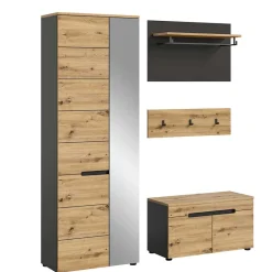 Best Flurmöbel Set modern - Norja (vierteilig) Garderoben