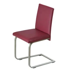 Clearance Freischwinger Clamina in Rot Kunstleder Sessel|Stühle