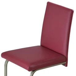 Clearance Freischwinger Clamina in Rot Kunstleder Sessel|Stühle