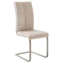 Best Freischwinger-Polsterstühle in Creme - Sevilaca (4er Set) Sessel