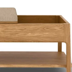 Outlet Funktionelle Schlafzimmerbank aus Wildeiche - Laida Sitzbank